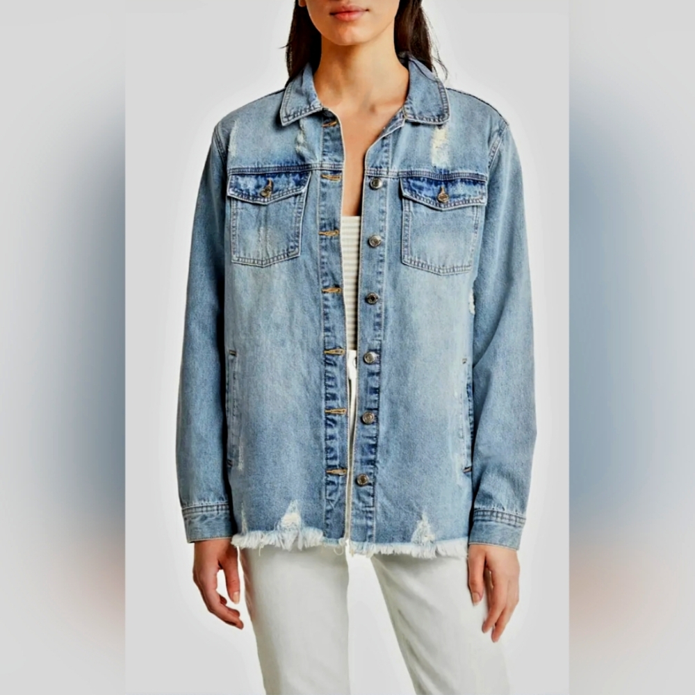 Villa Frayed Denim Jacket